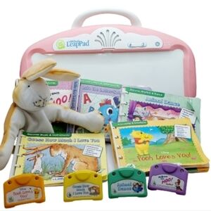 Pink with Purple Pillow Little Readers Leap Pad Lot Of‎ books and Cartridges